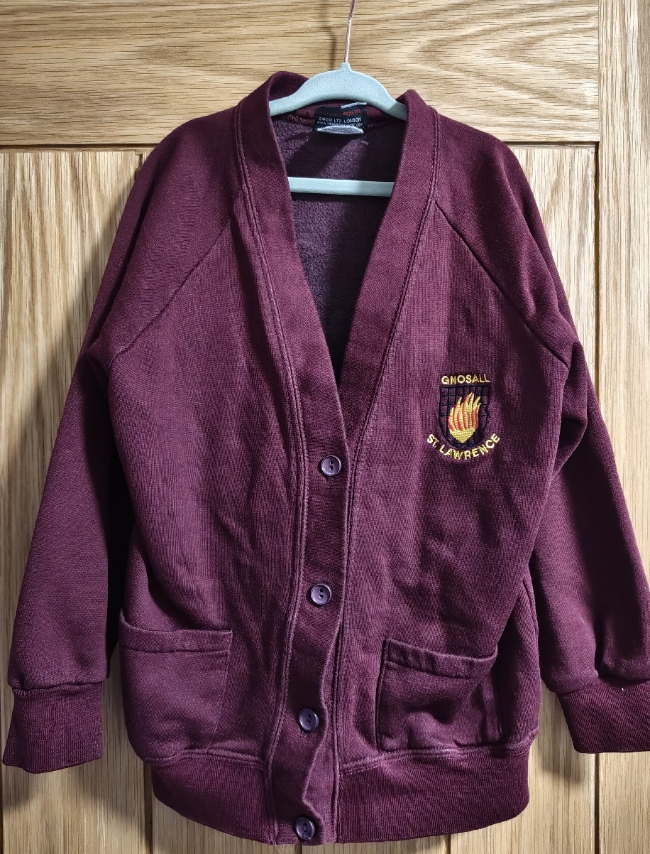Branded cardigan, age 3-4