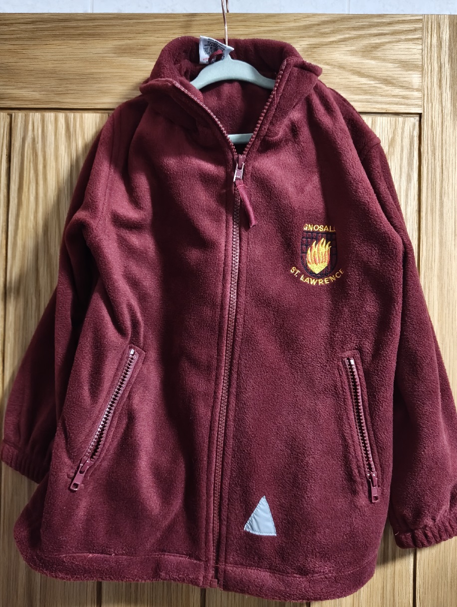 Branded fleece coat, age 3-4
